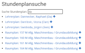 timetable text